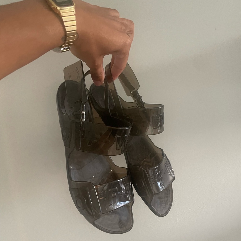 Off-White Jelly Sandals